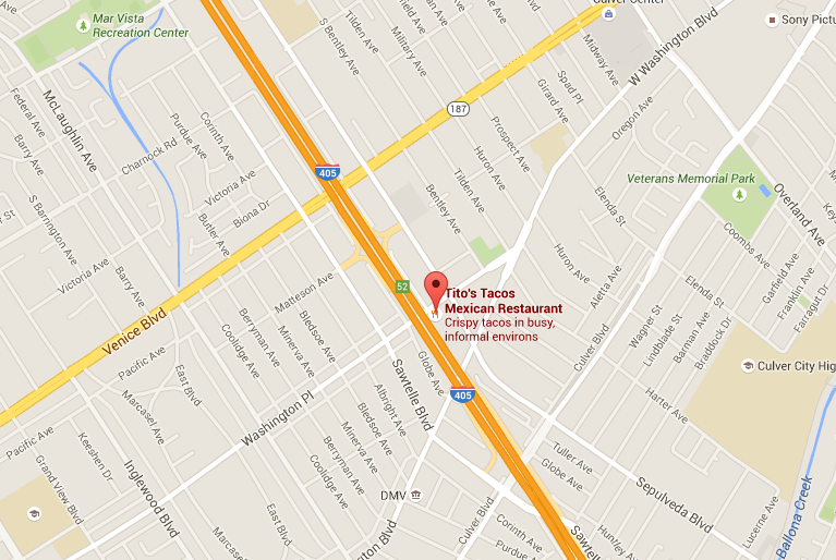 Tito's Tacos Map